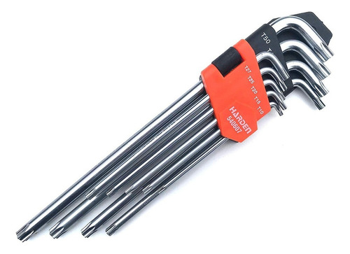 Juego De Llaves Torx Largas 9pzas Harden Profesional