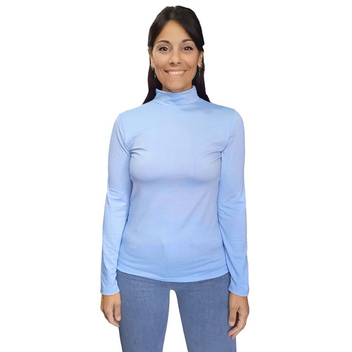 Media Polera Mujer Modal Con Lycra Talles Xs-s-m-l.....mc