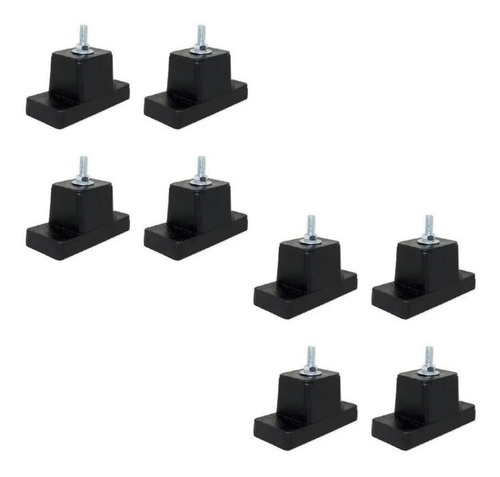 Calço De Borracha Podium Para Ar Split Kit Com 8 Unidades