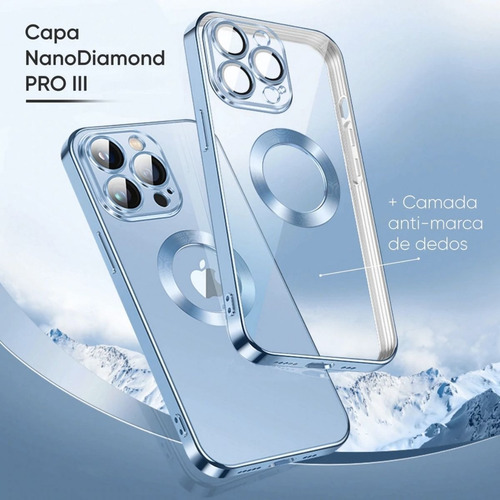 Capa Case Luxo Premium Transparente P/ iPhone 14 Pro