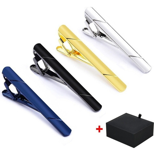 4 Pcs Empate For Hombres Tono De Oro De Metal Simple