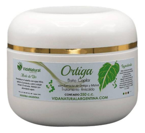 Baño Capilar Ortiga Cabello Graso Anticaída Vida Natural