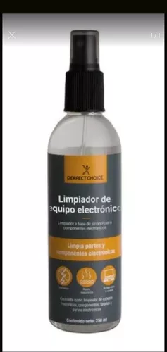 Limpiador de equipo electrónico alcohol isopropilico perfect choice 250ml