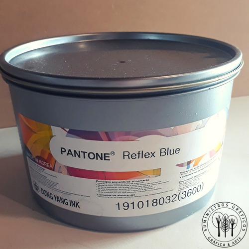 Tinta Pantone Azul Reflejo Offset Marca Dong Yang