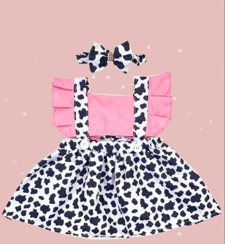 Romper Saia Tematico Vestido Personagem  Bolofofo Minnie