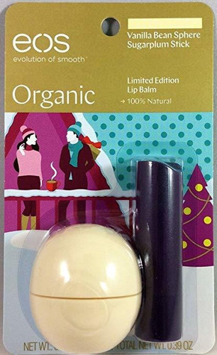 Eos Orgánica Vainilla Esfera Y Sugarplum Palillo De Edición 