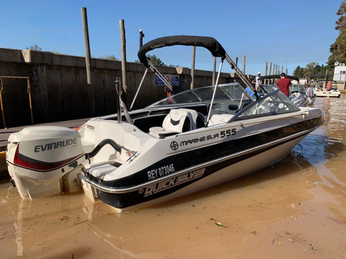 Imagen 8 de 13 de Lancha Open Quicksilver 555 Evinrude E-tec 115hp Como Nueva