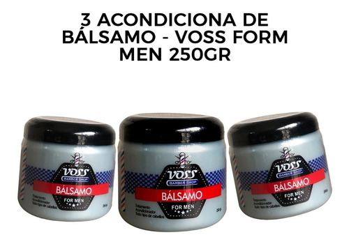 3 Acondicionador De Bálsamo - Voss Form Men 250gr