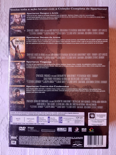 Spartacus - A Coleção Completa - 16 Dvds Originais/dublados