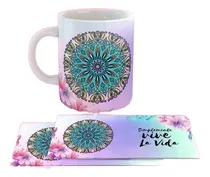 Comprar Kit Plantillas Sublimar Tazas - Mandalas Frases Positivas