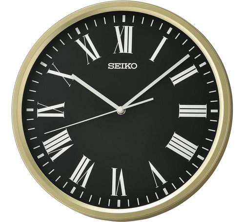 Seiko 12 Pulgadas Sano Reloj De Pared, Oro Metálico