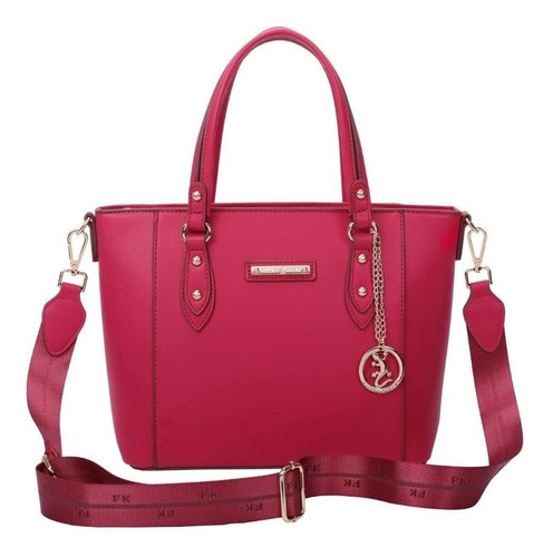 Bolsa De Mão Média Fellipe Krein Ss23 Alça Nailon - Rosa