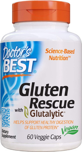 Gluten Con Glutalítico Doctor's Best 60 Cápsulas Veg