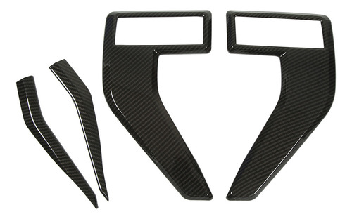Funda De Fibra De Carbono Con Diseño De Emblema Y Ventilació