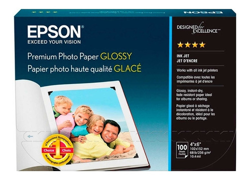 Papel Fotografico Epson Premium Photo Paper Glossy 260 Grm