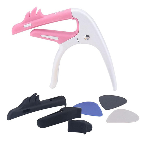 ~? Flamingo Metal Guitar Capo Para Bajo De Guitarra Acústica