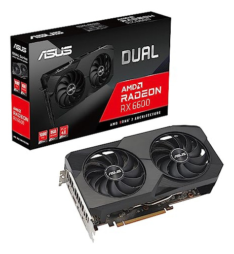 Placa De Video Asus Dual Amd Radeon Rx 6600 8gb Gddr6 