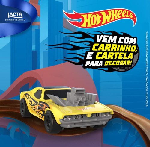Ovo De Páscoa Lacta Hotwheels Chocolate Ao Leite 166g