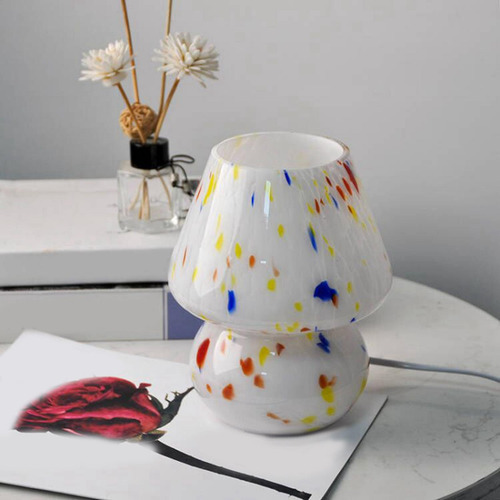 Lámpara De Mesa De Setas Romántica Luz De Noche, Luces
