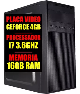 Pc Gamer Intel I7 3.6ghz / Geforce 4gb / 16gb Ram / Ssd 480g