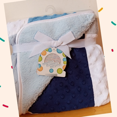 Imagen 6 de 9 de Manta O Cobija Para Bebé Reversible Hay Para Niña Y Niño