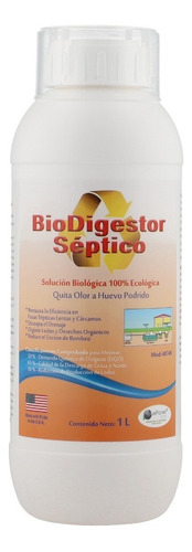 Bacteria Y Enzimas Tratamiento Fosa Septica Biodigestor 1l