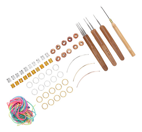 Juego De Extensiones De Madera Con Cuentas De Pelo Para Tren