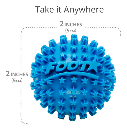 Pelota De Masaje Back Foot Star Para Fascitis Plantar, Color