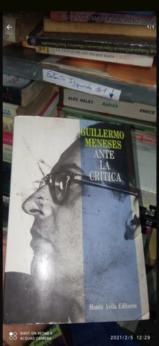 Libro Ante La Crítica. Guillermo Meneses