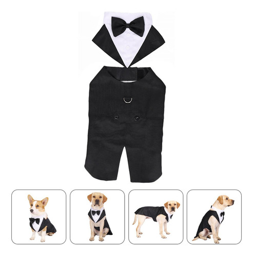 Perro Esmoquin Traje De Perro Y Bandana Conjunto Halloween