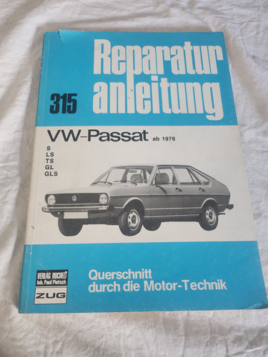 Catalogo Manual Reparacion Volkswagen Passat Año 76 En Alema