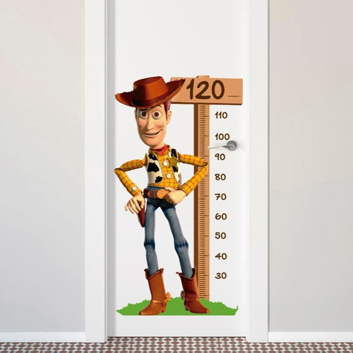 Imagen 3 de 7 de Vinilo Decorativo Regla Toy Story-i 08, Estadimetro Woody
