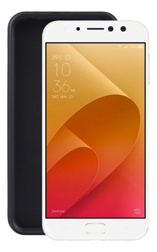 Funda Negra De Tpu Para Asus Zenfone 4 Selfie Pro Zd552kl