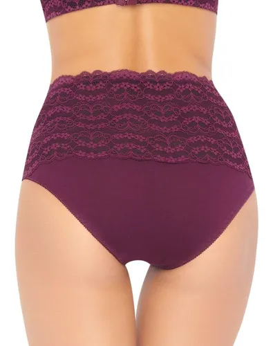 1538 Panty Alta Control Faja Ilusion Lenceria Algodo Encaje