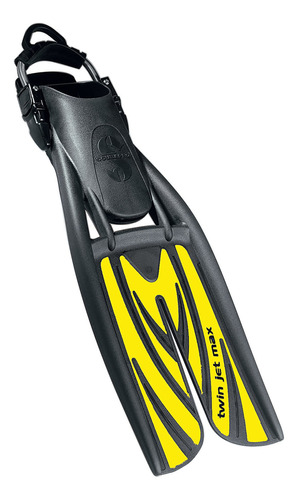 Scubapro Twin Jet Max - Aleta De Buceo (negro/amarillo, Extr