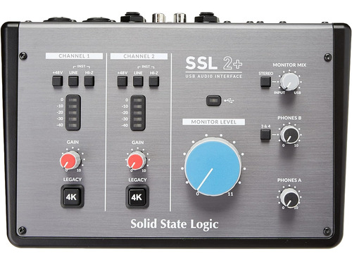 Ssl Ssl2+ Interfaz De Audio Usb-c De 2 Entradas