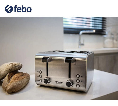 Tostadora Peabody Smartchef PE-T8520 acero inoxidable 220V