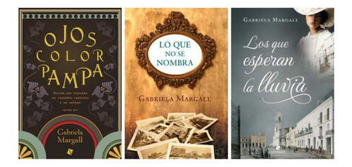 3 Libros Gabriela Margall Ojos + Lluvia + Nombra Vestales