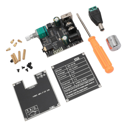 Módulo Amplificador De Potencia De 30 W Zk-301b Mono 5.1 Boa