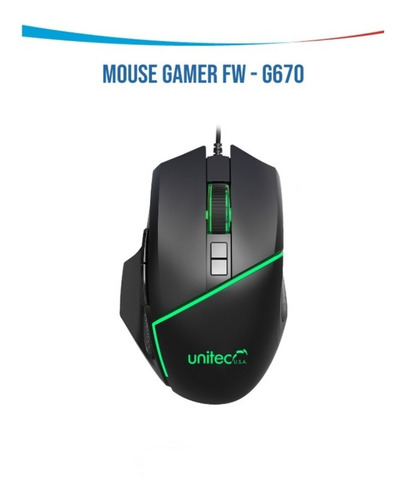 Mouse Gamer G670 8 Botones 6.400 Dpi