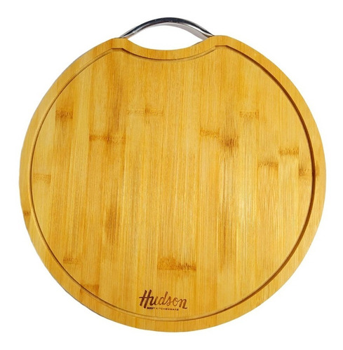 Tabla Pizzera 36 Cm Hudson  Madera Bambú Cocina Pizza Bz3