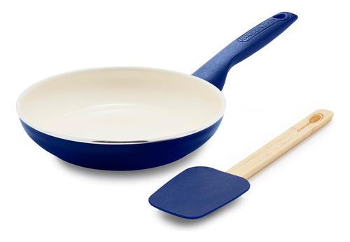 Sartén Cerámica Antiadherente 20 Cm Con Espátulas Silicona