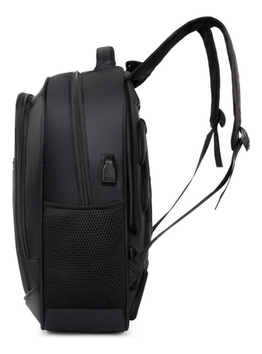 Mochila Masculina Moderna Espaçosa Viagem Trabalho Fashion Cor Azul Desenho Do Tecido Liso