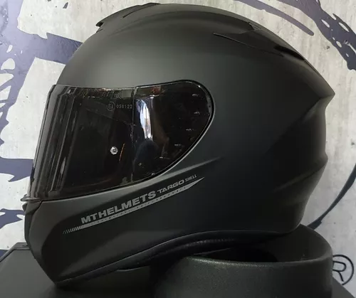 CASCO MT TARGO SOLID NEGRO MATE