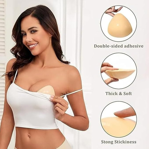 Invisible Adhesive Push Up Bra Sticky Strapless, Sujetador