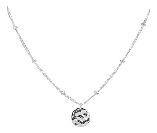 Espere Collar Con Colgante De Medallón De Moneda De Disco Ma