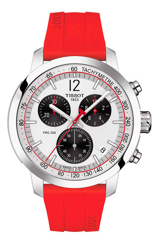 Reloj Tissot Prc 200 Chronograph Rojo