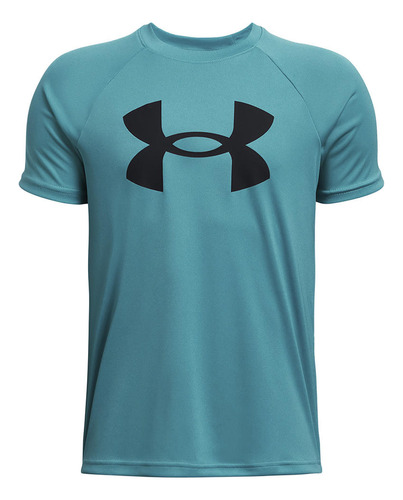 Polera Big Logo Ua Tech Niño Azul Under Armour