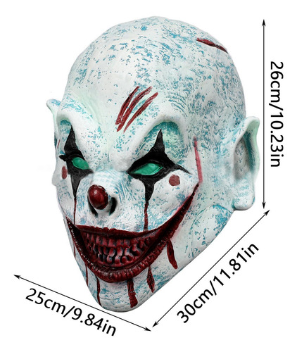 Máscara De Payaso Aterrador Máscara De Payaso De Halloween M