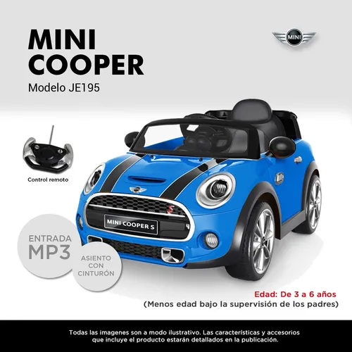 martes comportarse Con qué frecuencia Auto Coche A Bateria Mini Cooper Mp3 Control Remoto Pc